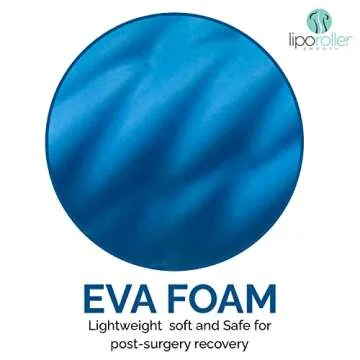 LIPOROLLER Post Liposuction Massager – Lymphatic Drainage Massager for Post Lipo Surgery – Quality EVA Material - Ridges and Grooves for Post-Op Recovery, Ideal Liposuction Recovery Supplies
