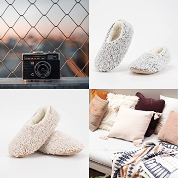 Warm Cozy Women's Slipper Socks - 2 Pairs Set