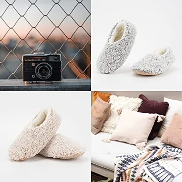 Warm Cozy Women's Slipper Socks - 2 Pairs Set