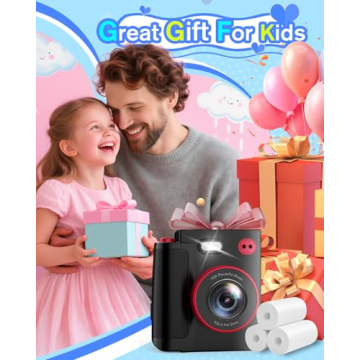 Instant Print Camera for Kids - Fun Photography Toy for Ages 3-12