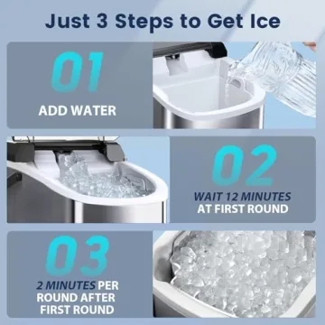 FREE VILLAGE Nugget Ice Maker Countertop - Soft Chewable Ice Machine