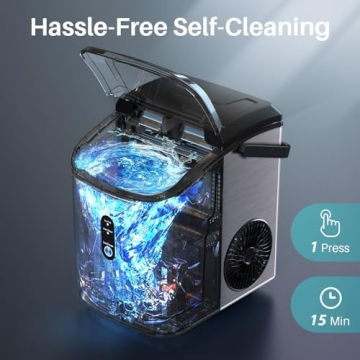 FREE VILLAGE Nugget Ice Maker Countertop - Soft Chewable Ice Machine