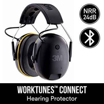 3M WorkTunes Bluetooth Hearing Protector 24dB NRR Wireless
