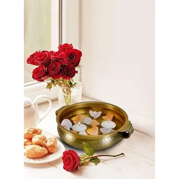 Serene Spaces Gold Handi Bowl - Elegant Centerpiece Decor