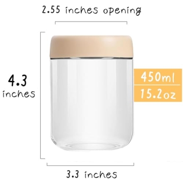 Custde Small Glass Containers for Meal Prep and Storage