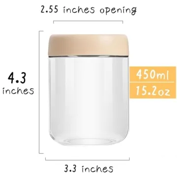 Custde Small Glass Containers for Meal Prep and Storage