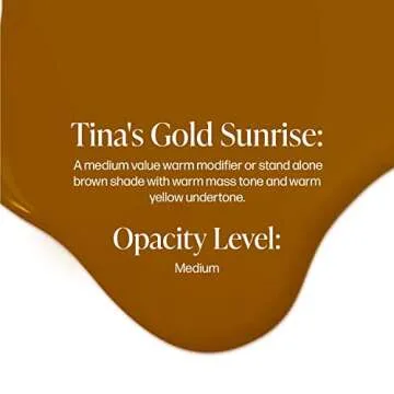 Perma Blend Tina's Gold Sunrise - Vegan Microblading Ink Modifier - Professional Tattoo Ink (0.5 oz)