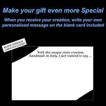 Libra Stone Tealight Candle Holder Handmade in Italy - Gift Box, Candle & Blank Message Card All Incl - Birthday September October - Air Zodiac Astrology Horoscope - Keepsake Ornament Home Decor