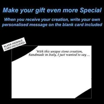 Libra Stone Tealight Candle Holder Handmade in Italy - Gift Box, Candle & Blank Message Card All Incl - Birthday September October - Air Zodiac Astrology Horoscope - Keepsake Ornament Home Decor