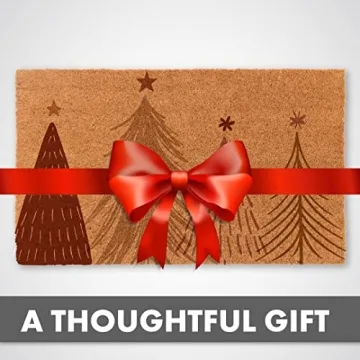 Boho Christmas Doormat - Made in USA Coir Rug