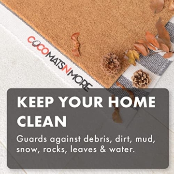 Boho Christmas Doormat - Made in USA Coir Rug