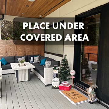 Boho Christmas Doormat - Made in USA Coir Rug