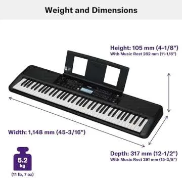 Yamaha PSR-EW320 Portable Keyboard for Beginners