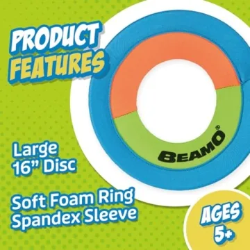 Toysmith Beamo Flying Hoop Safe Fun Outdoor Toy Kids