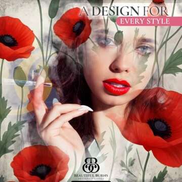 Beautiful Burns, Passion Poppies Pre-Rolled Cones - 8 Pack of Pre Roll Cone Shells