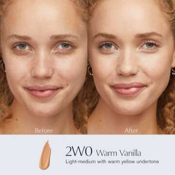 Estée Lauder Double Wear Stay-in-Place 24-Hour Long-Wear Matte Foundation Makeup, 1 Fl Oz, 2W0 Warm Vanilla