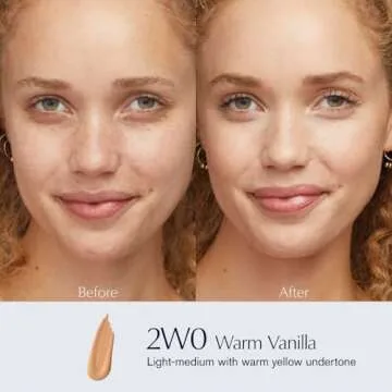 Estée Lauder Double Wear Stay-in-Place 24-Hour Long-Wear Matte Foundation Makeup, 1 Fl Oz, 2W0 Warm Vanilla