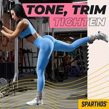 Sparthos Kickback Ankle Straps for Cable Machines - Ankle Cuff Attachment - for Working Out at Gym Machine, Weight Cables - Glute Workout Exercise Ankle Strap Accessories - (Gray, Pack of 2)