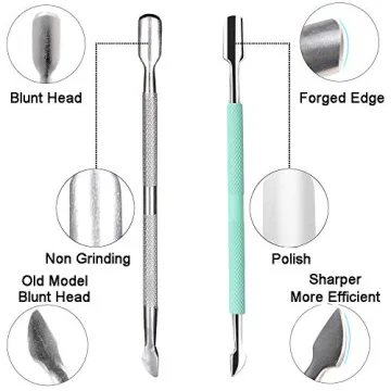 Ejiubas Cuticle Trimmer and Pusher Set for Nail Care