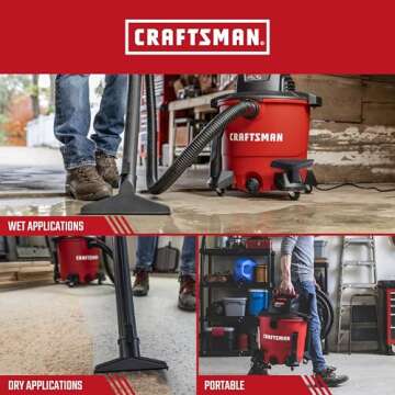 CRAFTSMAN 9 Gallon Wet Dry Vac for Home and Garage