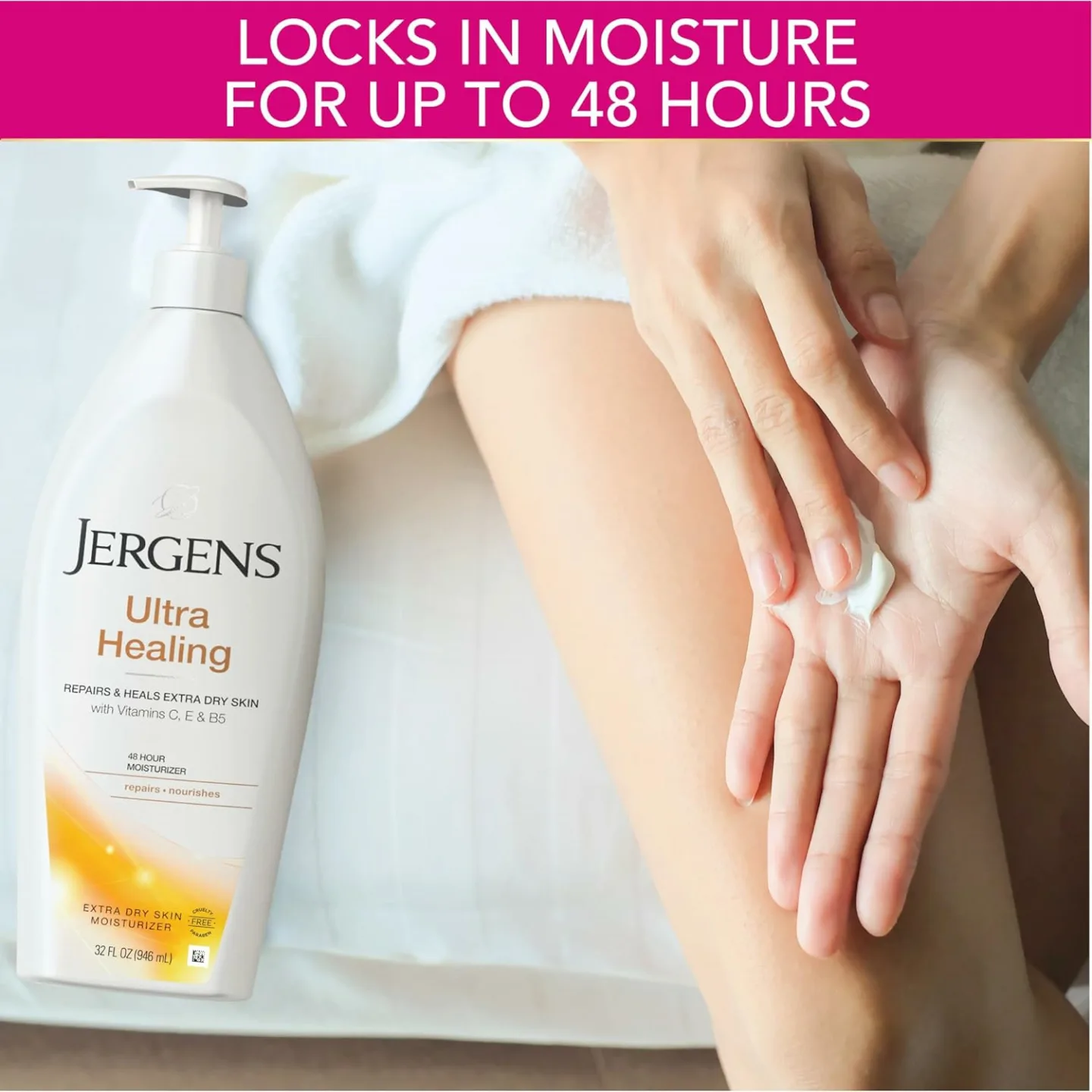 Moisturize Dry Skin with Jergens Ultra Healing Lotion