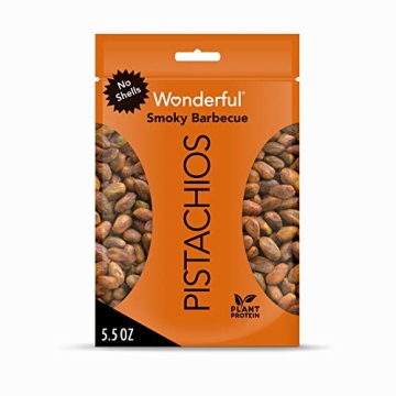 Wonderful Pistachios No Shells, Smoky BBQ Flavored Protein Snack