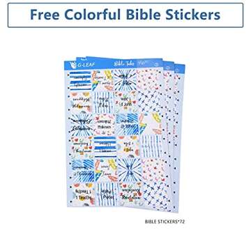 G-LEAF Bible Cover Case/Book Cover, Bible Case for Women Girls, Bible Cover Bags Floral Pattern With Handle Fits for Standard Size Bible, 9.5x6.7x2.5 In