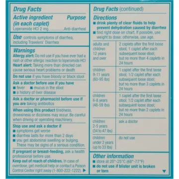 Fast Relief Imodium A-D Caplets for Diarrhea Relief
