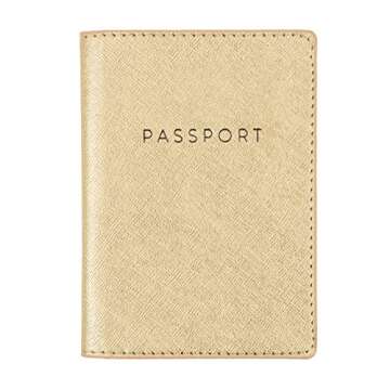 Eccolo Travel Passport Cover Case with Document Holder Storage Pocket, Travel Must Have with Premium...