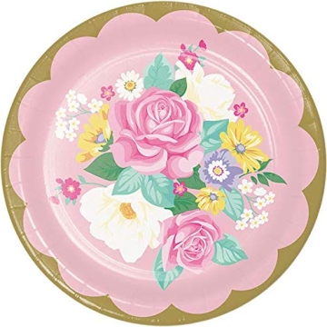 Floral Tea Party Decorations for 16 - Quality Set Included