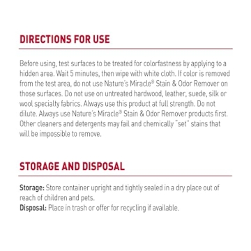 Nature’s Miracle Cat Stain Remover 32 Ounce Spray