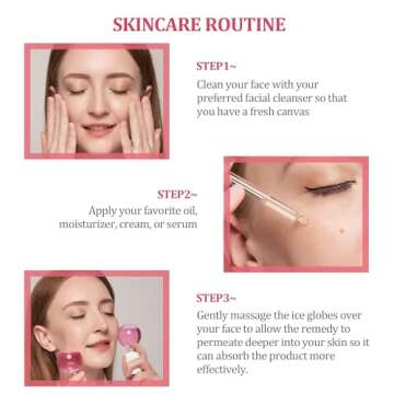 LO MERECES Ice Globes for Facials, New Version Face Globe, Skincare Facial Globe – Ideal Unique Birthday Gifts & Surprises, Elevate Their Beauty Routine with Innovative Facial Massager