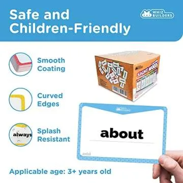 Sight Words Flash Cards 520 Word Set : Educational ABC Alphabet Letter Flashcards Homeschool Kindergarten Learning, Read Site Language Toddlers Preschool Kids Games Ages 2-4 Years 1st, 2nd, 3rd Grade