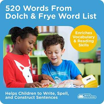 Sight Words Flash Cards 520 Word Set : Educational ABC Alphabet Letter Flashcards Homeschool Kindergarten Learning, Read Site Language Toddlers Preschool Kids Games Ages 2-4 Years 1st, 2nd, 3rd Grade