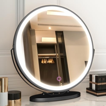 LVSOMT 20" Lighted Vanity Makeup Mirror with 3 Colors