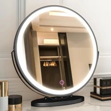 LVSOMT 20" Lighted Vanity Makeup Mirror with 3 Colors