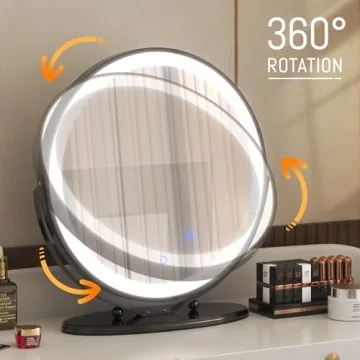 LVSOMT 20" Lighted Vanity Makeup Mirror with 3 Colors