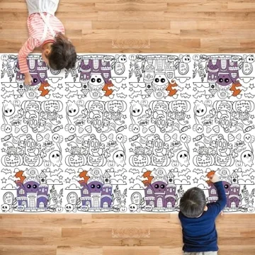 Creative OHOME Halloween Coloring Tablecloth for Parties