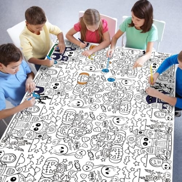 Creative OHOME Halloween Coloring Tablecloth for Parties