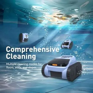 Robotic Pool Cleaner with Smart Navigation & 2150 Sq ft Coverage