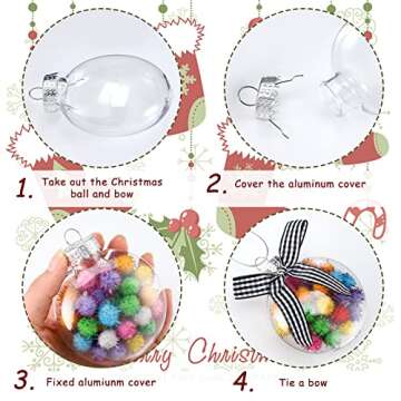 Customizable Christmas Ornaments Set for Holiday Decor