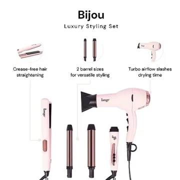 L'ANGE HAIR Bijou Luxury Styling Set - 4 Piece Rose Gold