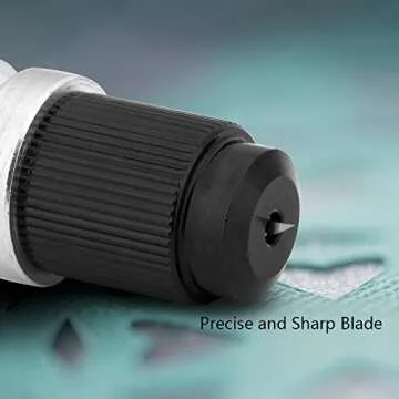 EVISWIY CB09 Blades for Silhouette Cameo 3/2/1/Portrait/Curio/with Graphtec Holder Housing 15PCS (30/45/60 Degree) Cutting Blades for Cameo Replacement Accessories Buddle