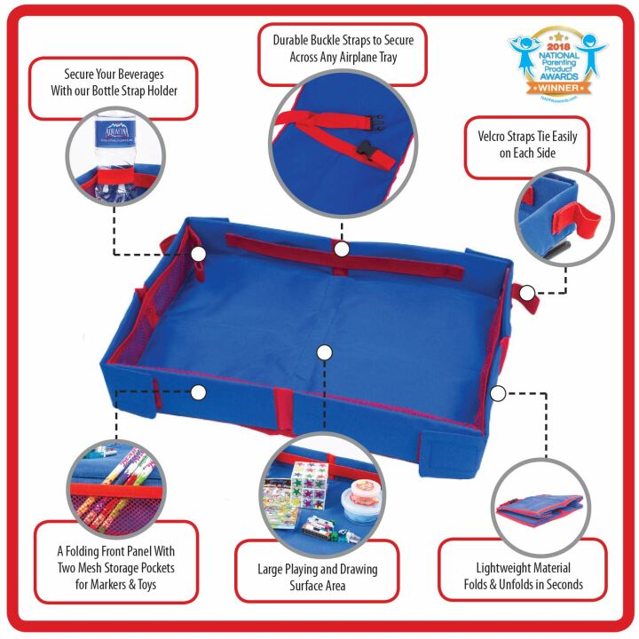 Foldable Travel Tray for Kids - Fun N' Fly