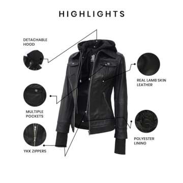 Blingsoul Real Leather Bomber Jacket For Women Stylish Comfort