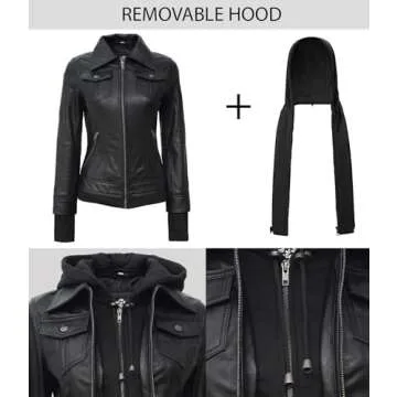 Blingsoul Real Leather Bomber Jacket For Women Stylish Comfort