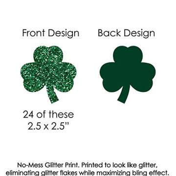 Big Dot of Happiness St. Patrick's Day Paper Straw Decor - Saint Paddy's Party Striped Decorative St...