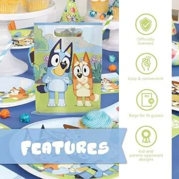 Unique Bluey Goodie Bags | 16 Pack for Birthday Fun