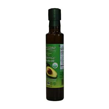 Benissimo 100% Pure Organic Avocado Oil, Cold Pressed, Allergen Free, Organic and Non-GMO Cooking Oil, 8.45 Fl Oz