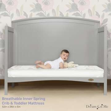 Dream On Me Twilight 2-in-1 Crib Mattress - Safe Comfort